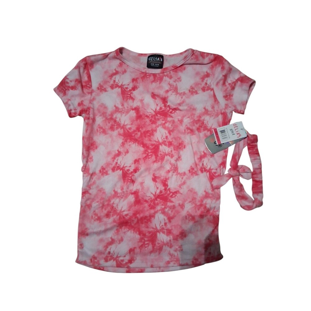 NWT Vintage  Delia*s Girl Rose Tie Dye Girl's Slim Fit Tee  Headband Size 14-16